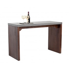 Sunpan Madrid Counter Table - Angled with Decor