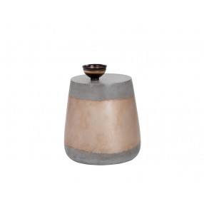 Aries Side Table - Gold - Front with Decor