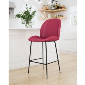 Zuo Modern Miles Counter Stool in Red - Lifestyle 