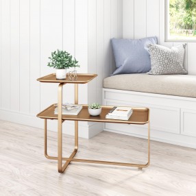 Zuo Modern Henry Coffee Table Brass - Lifestyle