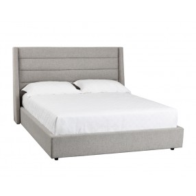 Sunpan Emmit Bed - King In Marble - Angled