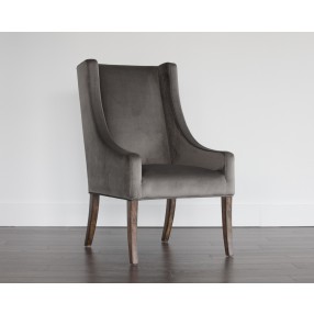 Sunpan Aiden Dining Armchair in Piccolo Pebble - Lifestyle
