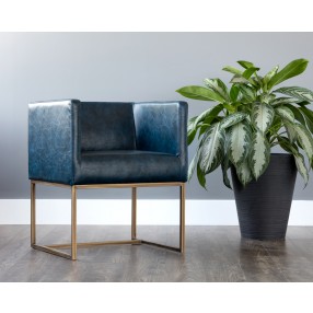 Kwan Lounge Chair - Vintage Blue - Lifestyle