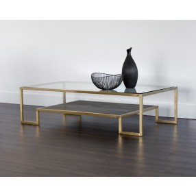  Sunpan Carver Coffee Table - Rectangular - Lifestyle