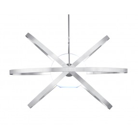 Sunpan Cosmos Pendant Light - Stainless Steel - White BG