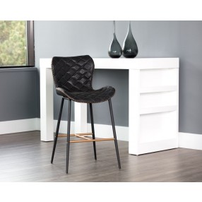 Sunpan Lyla Counter Stool - Antique Black - Lifestyle