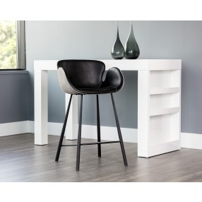 Waldo Counter Stool - Nightfall Black / November Grey - Lifestyle