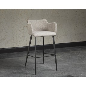 Griffin Barstool - November Grey / Bravo Cognac - Liefstyle