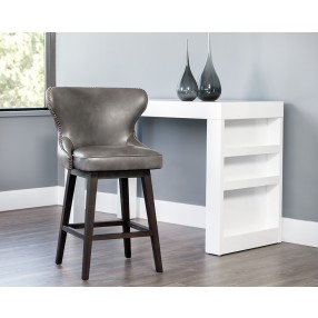 Ariana Swivel Counter Stool - Overcast Grey - Lifestyle