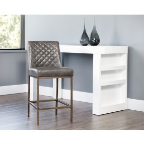 Leighland Counter Stool - Overcast Grey - Lifestyle
