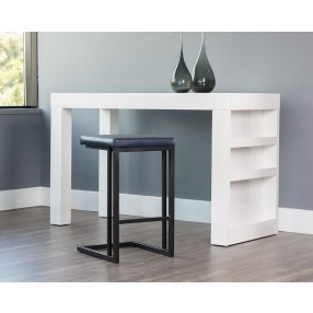 Sunpan Boone Counter Stool - Black - Bravo Admiral, Bravo Cognac, Bravo Cream, Champagne Gold - Onyx, Lifestyle