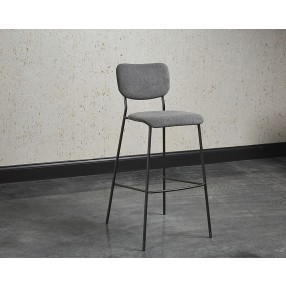 SUNPAN Cullen Barstool - Polo Club Kohl Grey/Polo Club Stone, Lifestyle