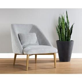 Riley Lounge Chair - Polo Club Stone - Lifestyle