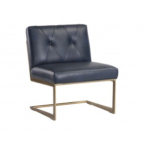 Virelles Lounge Chair - Bravo Admiral - Angled View