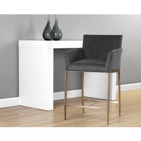 Gesa Counter Stool - Polo Club Kohl Grey - Lifestyle