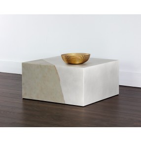 Sunpan Kyson Coffee Table - Silver - Lifestyle
