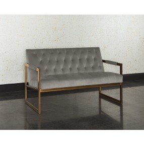 Sunpan Monde 2 Seater Lounge Chair - Antonio Charcoal - Lifestyle