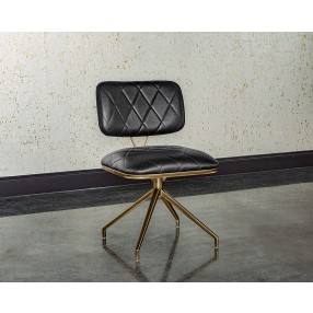 Virtu Swivel Dining Chair - Bravo Black - Lifestyle