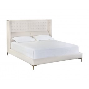 Sunpan Cairo Bed - King - Antonio Porcelain - Angled