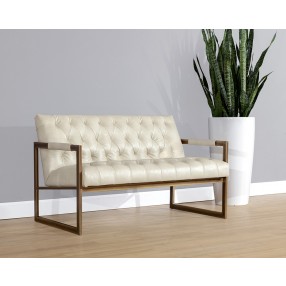 Sunpan Monde 2 Seater Lounge Chair - Bravo Cream - Lifestyle