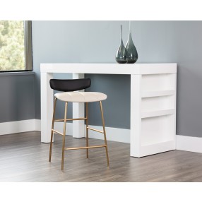 Lorelei Counter Stool - Dillon Cream / Dillon Black - Lifestyle