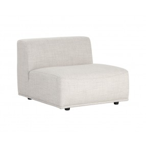 Darren Modular - Armless Chair - Moto Stucco - Angled View