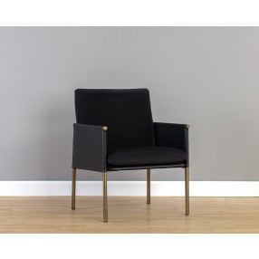 Bellevue Lounge Chair - Abbington Black / Bravo Black - Lifestyle