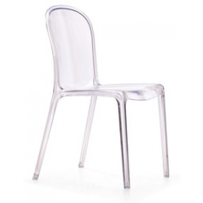 Zuo Modern Gumdrop Chair - Transparent Red (Set of 4) - On SALE!