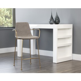 Hathaway Counter Stool - Belfast Oyster Shell - Lifestyle