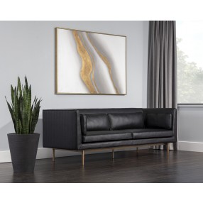 Sunpan Batavia Sofa in Vintage Black - Lifestyle 2