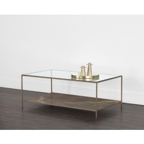 Sunpan Concord Coffee Table - Rectangular - Lifestyle