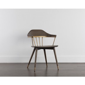  Sunpan Demi Dining Chair in Dark Brown - Lifestyle