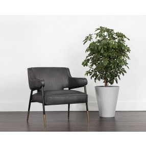 Sunpan Derome Lounge Chair in Bravo Portabella - Lifestyle
