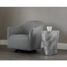 Sunpan Dali End Table In Marble Look And Grey - Lifestyle