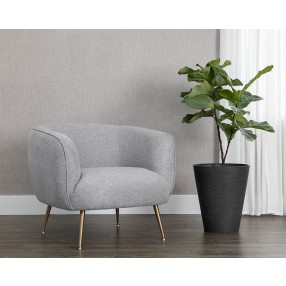 Amara Lounge Chair in Soho Grey - Lifestyle