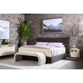 Sunpan Beckham Bed - King - Quilted Abbington Charred Brown - Lifestyle