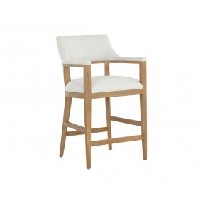 Sunpan Brylea Counter Stool Natural - Front Side Angle