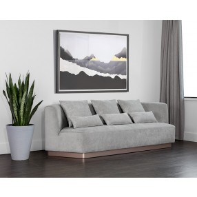 Sunpan Amalia Sofa in Polo Club Stone - Lifestyle
