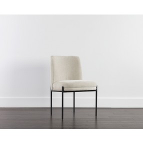 Sunpan Richie Dining Chair - Black Danny Ivory