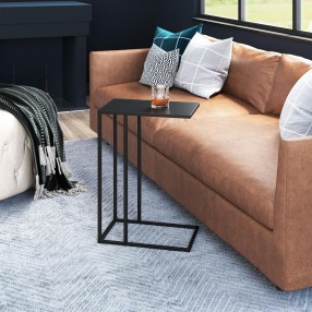 Zuo Modern Atom Side Table in Black - Lifestyle
