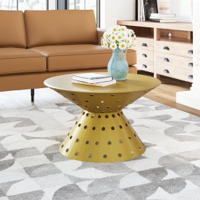 Zuo Modern Electron Coffee Table Gold - Lifestyle