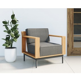 Sunpan Cagliari Armchair in Gracebay Grey - Lifestyle