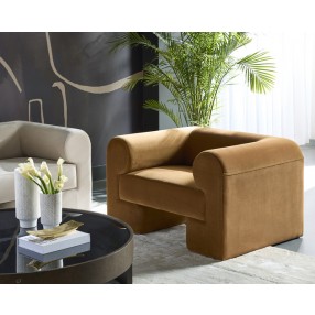 Sunpan Ionic Armchair in Meg Gold- Lifestyle