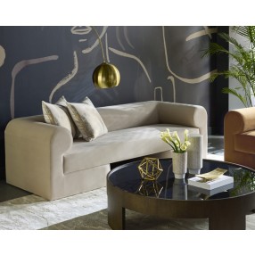 Sunpan Ionic Sofa in Meg Taupe - Lifestyle