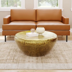 Zuo Modern Larache Coffee Table Gold - Lifestyle