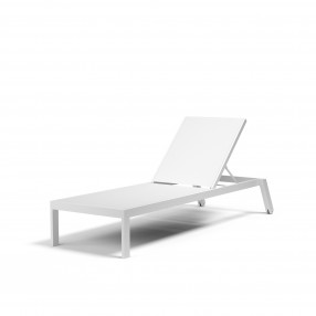 Sunset West Naples Stackable Chaise Lounge - Angled
