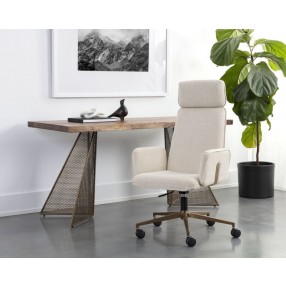 Sunpan Kalev Office Chair - Chacha Cream - Lifestyle