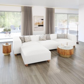 Zuo Modern Tayte Sofa in White - Lifestyle 2