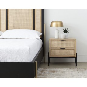 Sunpan Avida Bed King Gold Black / Natural - Lifestyle