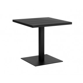 Sunpan Merano Bistro Table Black - Front Side Angle